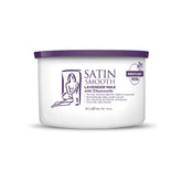 SATIN SMOOTH Lavender Wax packaging shown for spa-like home waxing