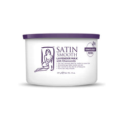 SATIN SMOOTH Lavender Wax packaging shown for spa-like home waxing