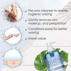 SATIN SMOOTH with easy pump for quick prep before waxing