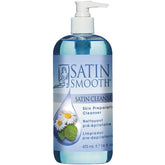 SATIN SMOOTH Pre Wax Cleanser bottle 16 oz for clean skin prep and smoother wax experience