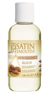 SATIN SMOOTH Release wax residue remover bottle for fast post-wax cleansing and skin moisture.