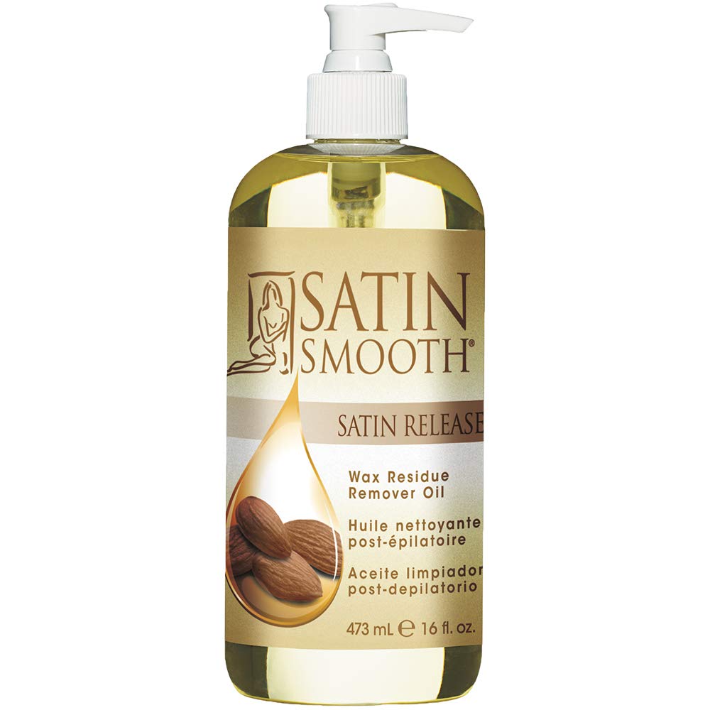 SATIN SMOOTH Satin Release Oil bottle for quick post-wax cleanup.