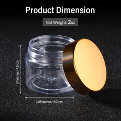 SATINIOR gold lid leakproof seal ensures contents stay fresh and mess-free.