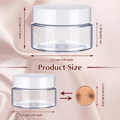 SATINIOR leak-proof cap on 2 oz jar protects contents during transit.