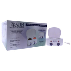 SATIN SMOOTH dual-well design enables two-client waxing sessions.