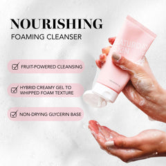 Saturday Skin Face Cleanser apple-peach-avocado-ingredients view notes vitamins and antioxidants