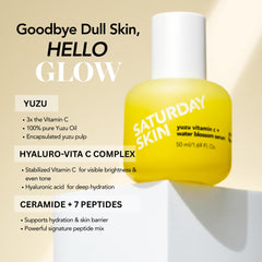 Saturday Skin yuzu-extract micro-encapsulated drops visible for antioxidant delivery