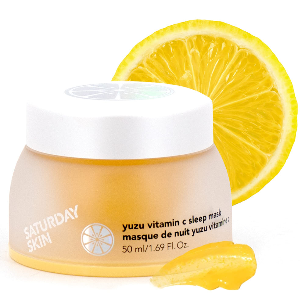 Saturday Skin Yuzu overnight mask jelly texture for deep hydration and brightness