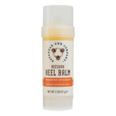 Savannah Bee Company beeswax heel balm jar close-up with tangerine fragrance for dry heels