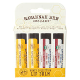 Savannah Bee Collection lip balm Tupelo Honey tube demonstrates moisture-rich formula for all-day hydration.