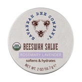 Savannah Bee Original Beeswax Salve tin closeup for rich hydration and natural ingredients.