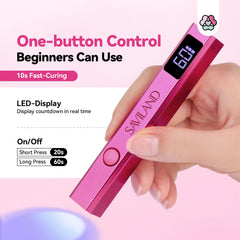 SAVILAND 360-rotate nail lamp lets you find the perfect curing angle.