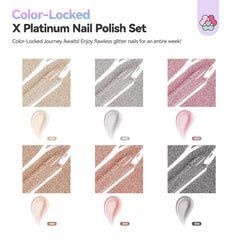 SAVILAND 6-color holographic glitter palette offers versatile shades for nail art.