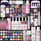 SAVILAND acrylic nail kit contents for an at-home salon setup and practice