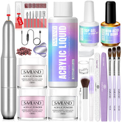 SAVILAND acrylic nail kit drill close-up for beginner nail art