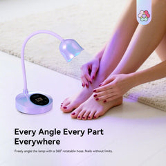 SAVILAND 30W UV Nail Lamp intelligent sensing activates on insertion for hands-free use.