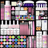 SAVILAND all-in-one nail kit setup for beginner-friendly home manicure