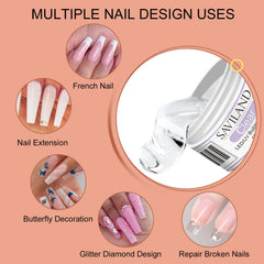 SAVILAND Builder Gel Kit 100 nail forms for extensions.