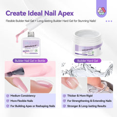 SAVILAND Builder Nail Gel Nude bottle for a natural extension look.