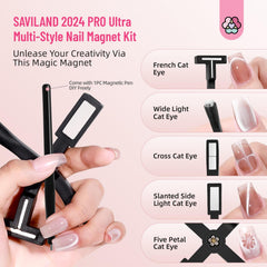 SAVILAND cat-eye magnet pen detail highlights precise control for designs.