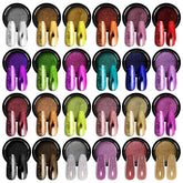 SAVILAND chrome nail powder 24 colors for mirror finish nail art and versatility.