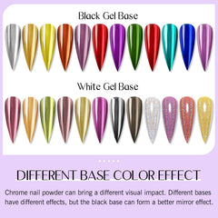 SAVILAND chrome nail powder mirror effect for stunning nails and easy DIY application.