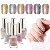 SAVILAND Color Artistry glitter nail polish set diamond shine for party-ready nails.