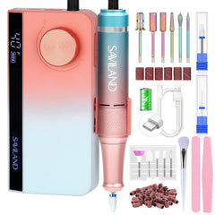 SAVILAND electric nail drill 40000rpm motor for fast, precise shaping.