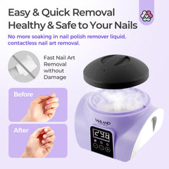 SAVILAND nail scraper included for efficient removal without harsh scrubbing