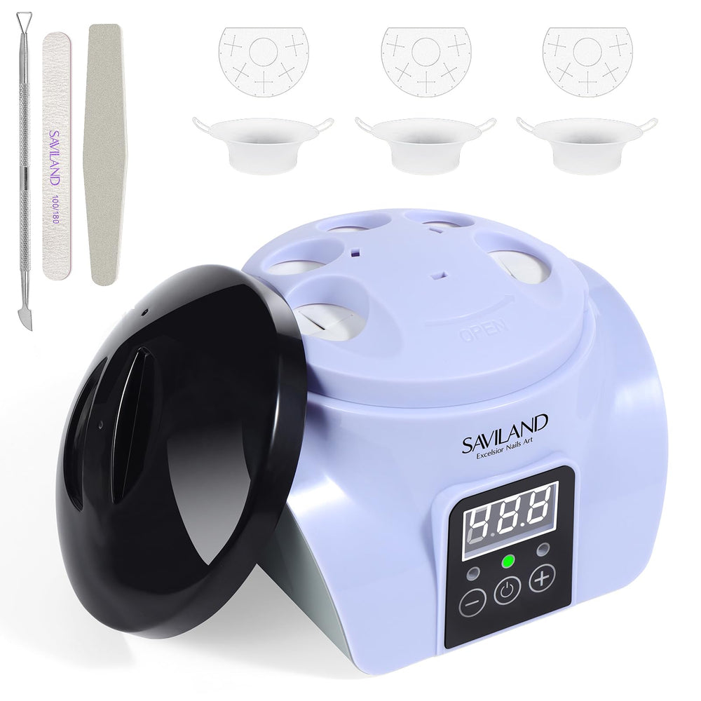 SAVILAND Essentials steam nail remover machine front view, compact home salon tool for gentle removal