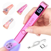 SAVILAND handheld UV nail light 12W for fast gel polish cures at home.