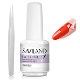 SAVILAND látex líquido para uñas en bote de 15 ml, barrera anti-manchas