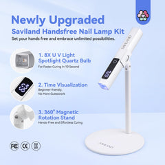 SAVILAND LED UV light LCD screen display for quick timer checks