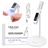 SAVILAND LED UV light front view with magnetic stand for precise curing