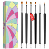 SAVILAND nail art brushes kit line brushes for precise striping and color blocking