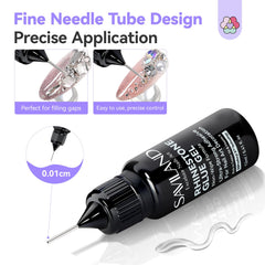 SAVILAND nail art glue offers durable wear and scratch resistance