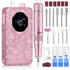 SAVILAND nail drill 40000rpm front view shows powerful speed for fast acrylic removal.