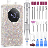 SAVILAND professional nail drill glitter front view for fast gel removal and salon-grade reliability.
