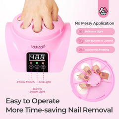 SAVILAND steam remover water compartment visible emphasizing consistent steam