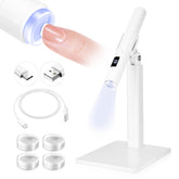 SAVILAND White 9W LED Nail Light front view shows compact design for quick manicures