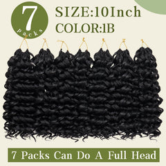 Saypeds GOGO Curl prelooped crochet hair enables easy install and time-saving styling.