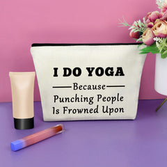 Sazuwu yoga gift makeup bag printed design enhances gift appeal for yogi friends