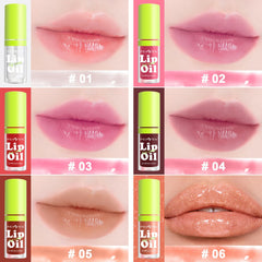 Scarman lip oil glaze brush head provides precise, effortless application for even coverage