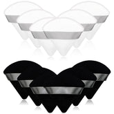 Scartink triangle powder puff 12pc black white collection for even powder application.
