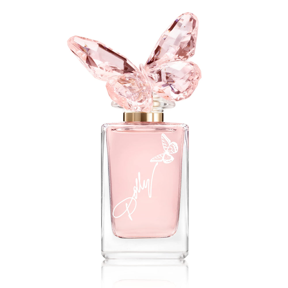 SCENT BEAUTY Dolly Parton Scent from Above bottle on vanity for everyday fragrance