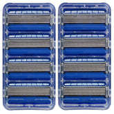 Schick Hydro 5 blade refill packaging with eight blades for everyday smooth shaves.