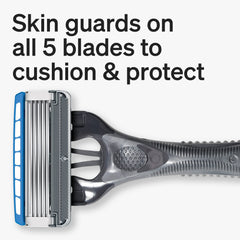 Schick Hydro 5 flip-trimmer usage for precise grooming.