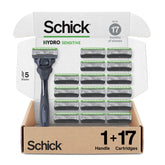 Schick Hydro Sensitive razor handle with ergonomic grip for comfortable, controlled shaves