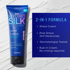 Close-up of bikini-area skin ready to be shaved with Hydro Silk cream