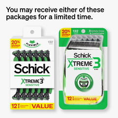 Schick Xtreme3 Sensitive razor aloe lubricating strip for smooth glide